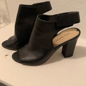 Via Spiga Open-Toe Wedges — size 7